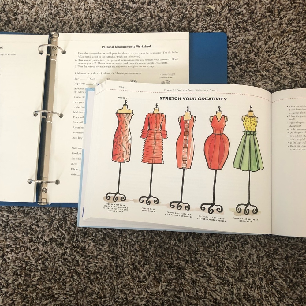 Fashion design/sewing college book set (both books) included